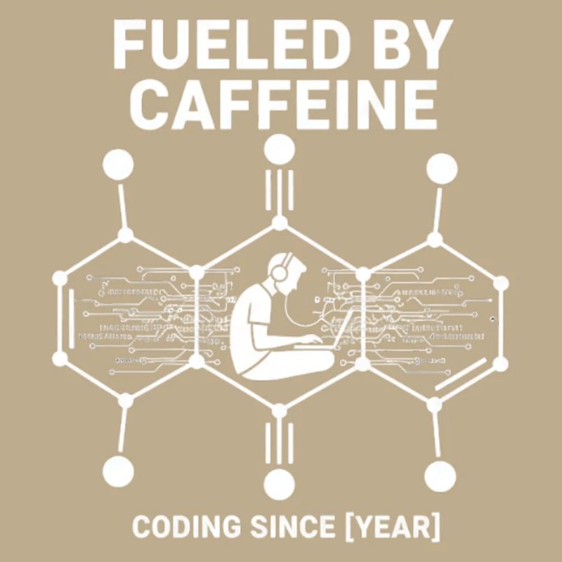 Fueled by Caffeine Coding Shirt | Programmierer