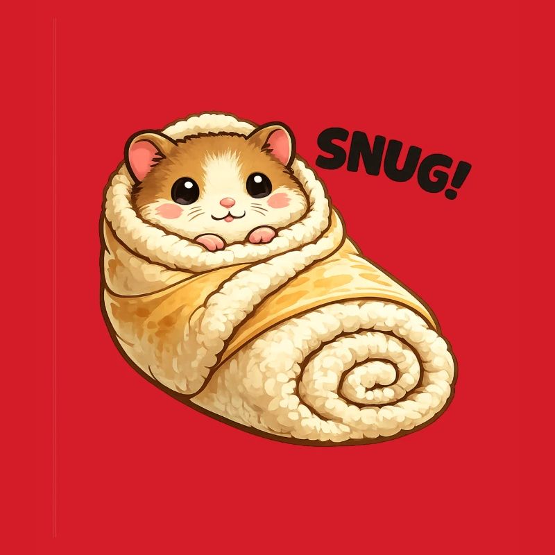 Kuscheliger Hamster in Decke