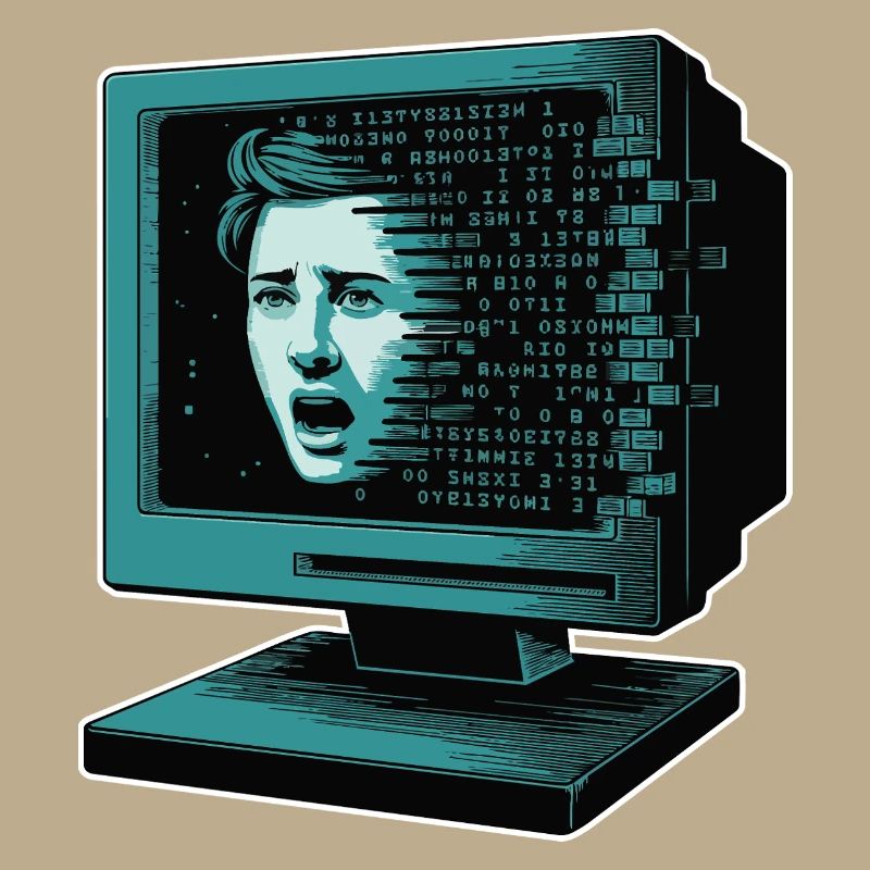 IA rétroglitch Retroglitch Computer Terror