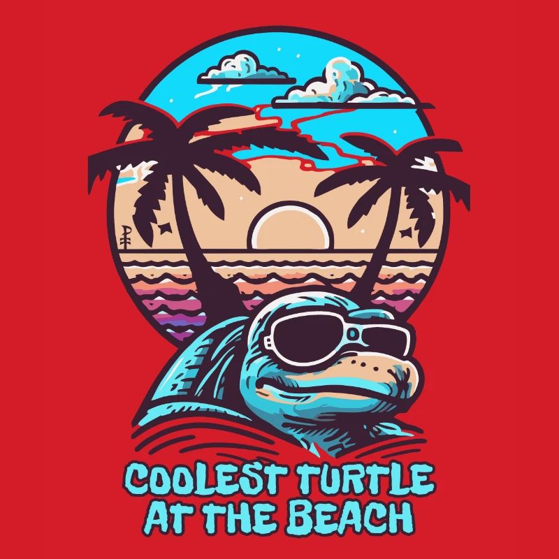 The coolest turtle on the beach