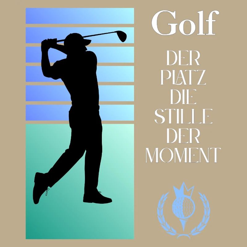 Silhouette de golf Le silence dans l’instant