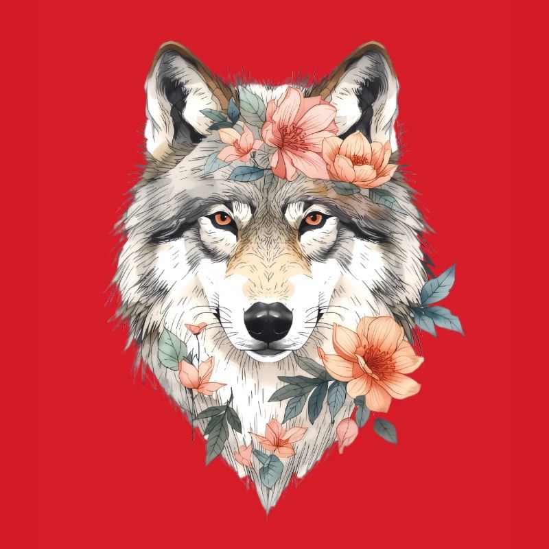 Blütenwolf Portrait
