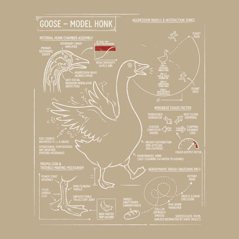 Plan des oies : Modèle de klaxon