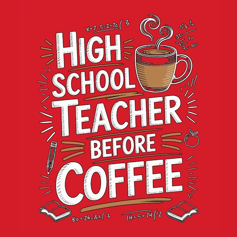 High School Teacher Before Educator Coffee Lover