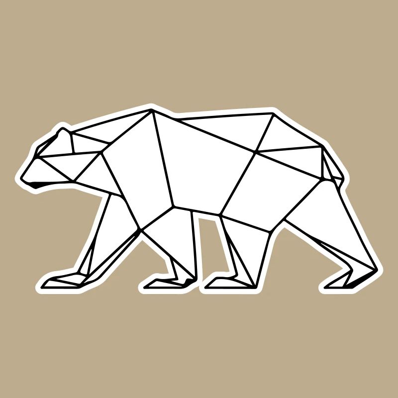 Polar Bear Polygon Polar Bear Icon
