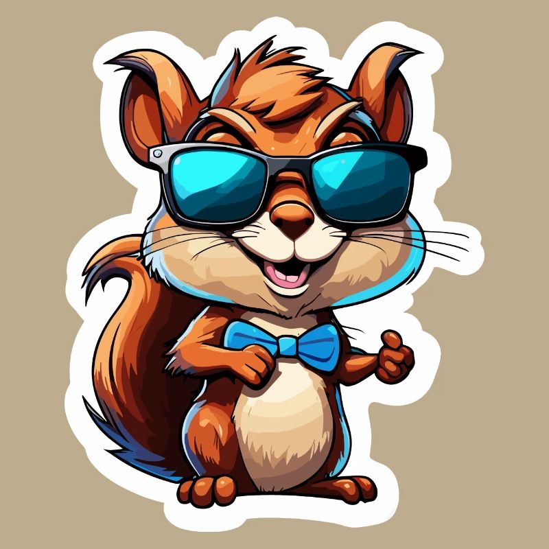 Eichhörnchen / Tier / Nagetier / Waldtier / Comic