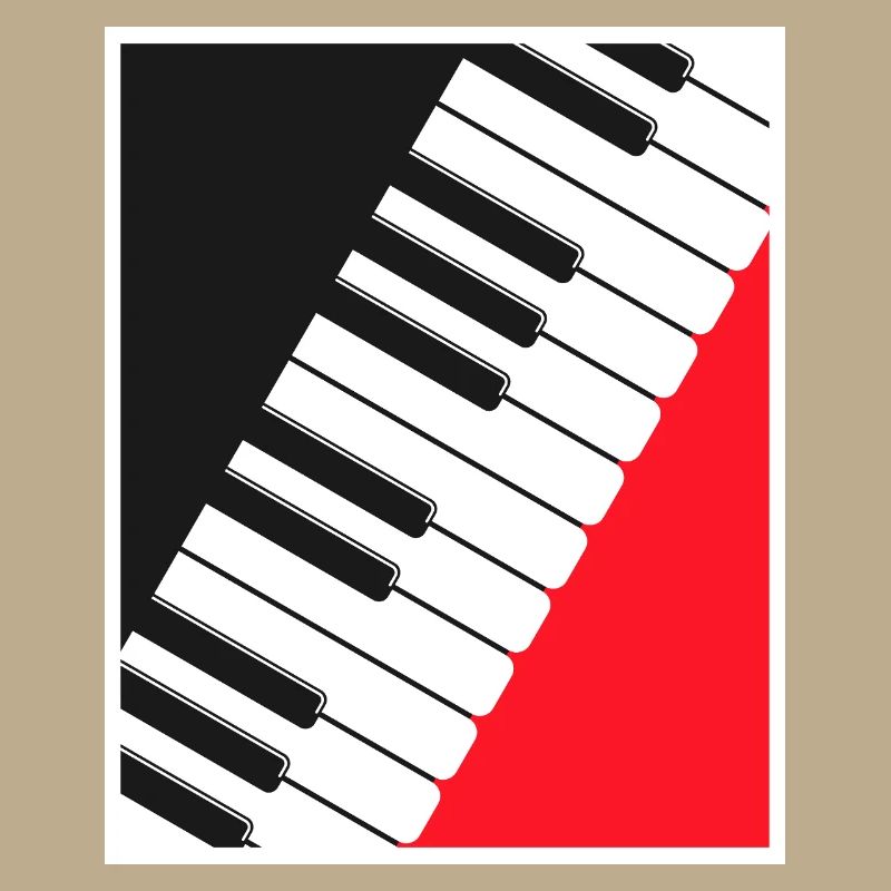 Art d’affiche clavier de piano