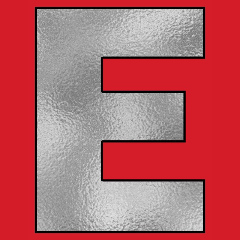 Buchstabe E Silber