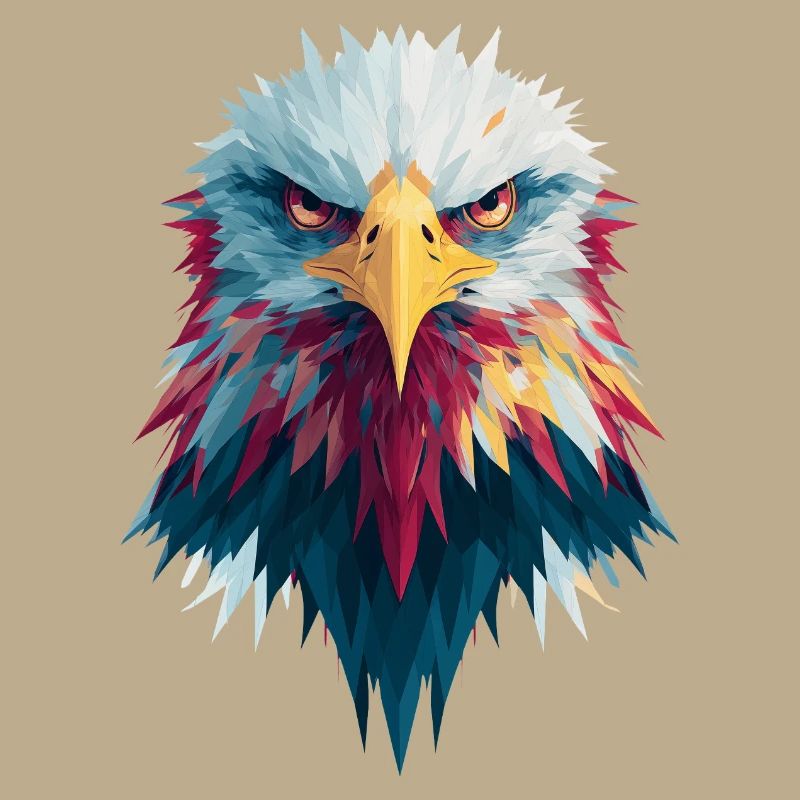 Impressive eagle piercing gaze
