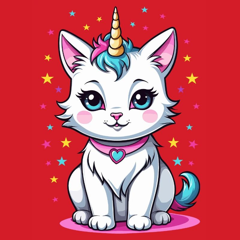 Licorne chat mignon