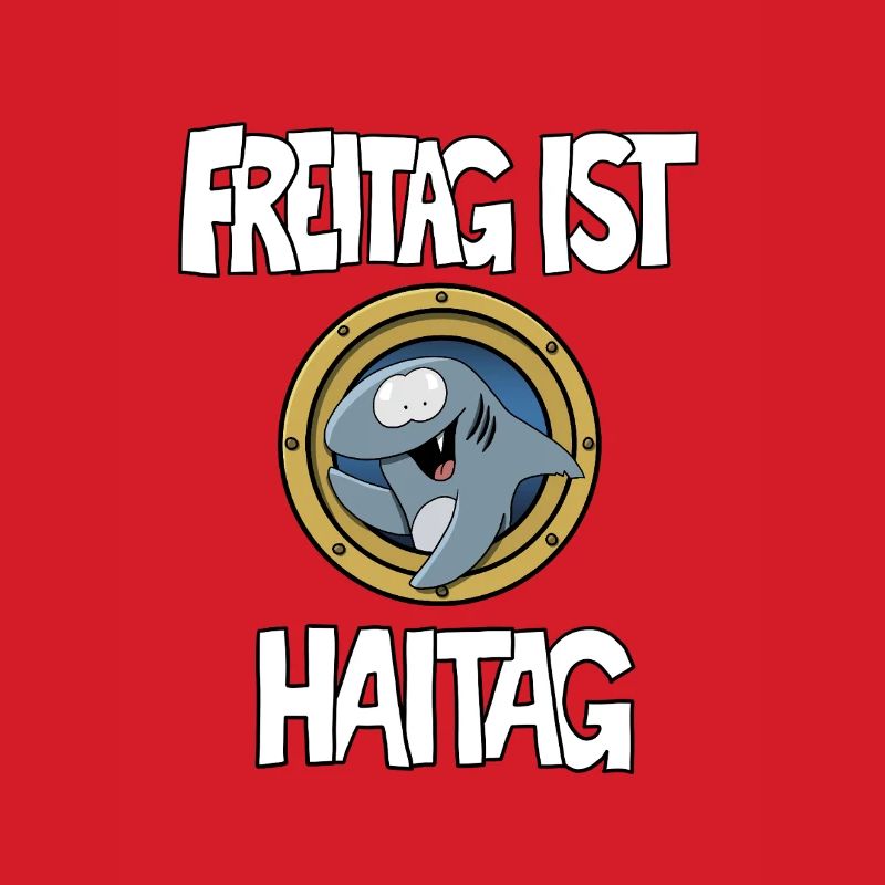 Humorous Friday Shark Motif