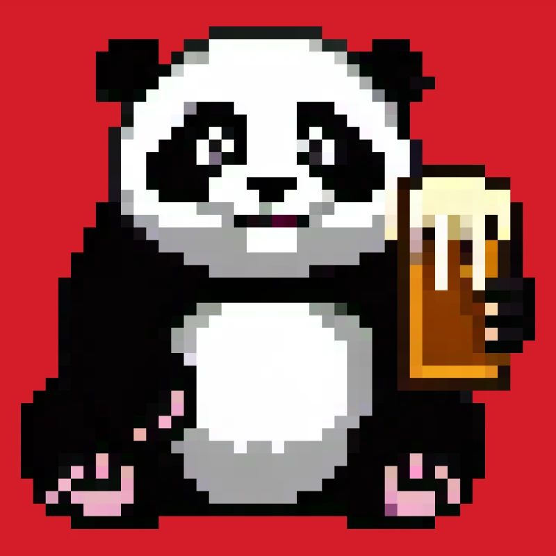 Pixel Panda Pint Zeit
