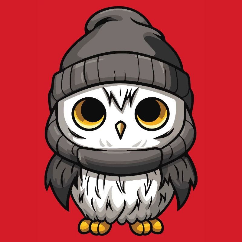 Eule Comic Winter Cozy