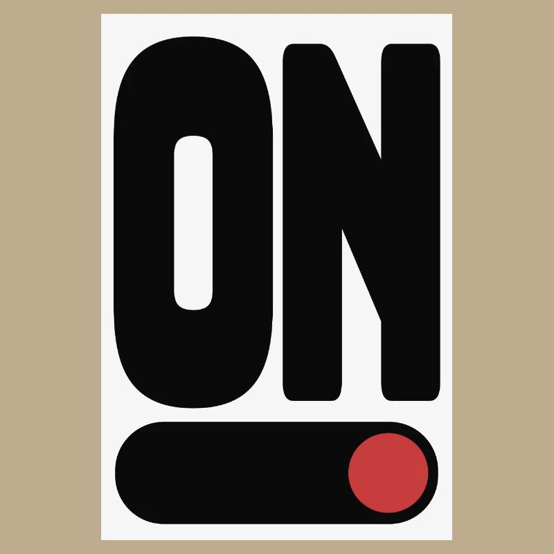ON Statement Poster Minimal Design