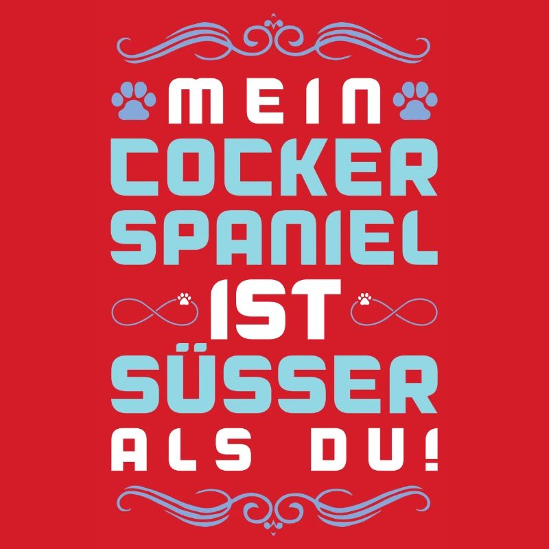 cocker spaniel hund spruch