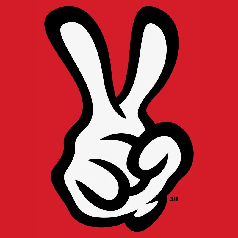 Victory Hand Sign (Right Hand / POS / 2C)