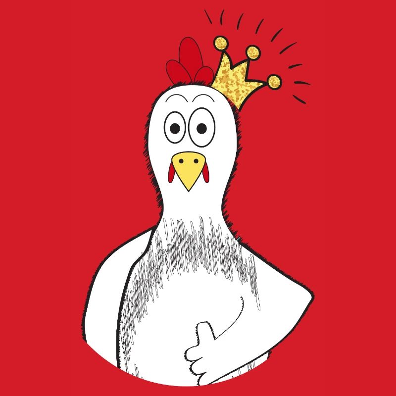 Huhn mit Krone