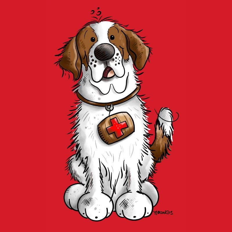 Cute Saint Bernard Dog