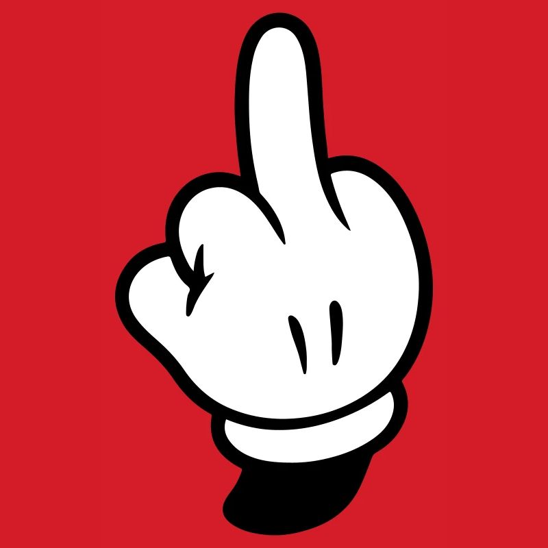 Mittelfinger Hand Comic