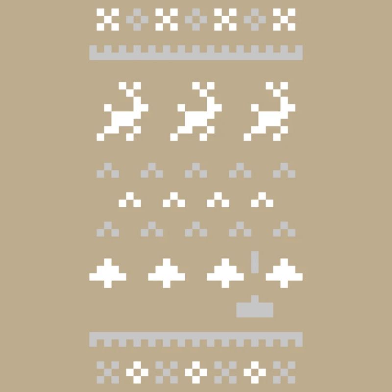 Pull de Noël laid 8 bits : Envahisseurs de Noël