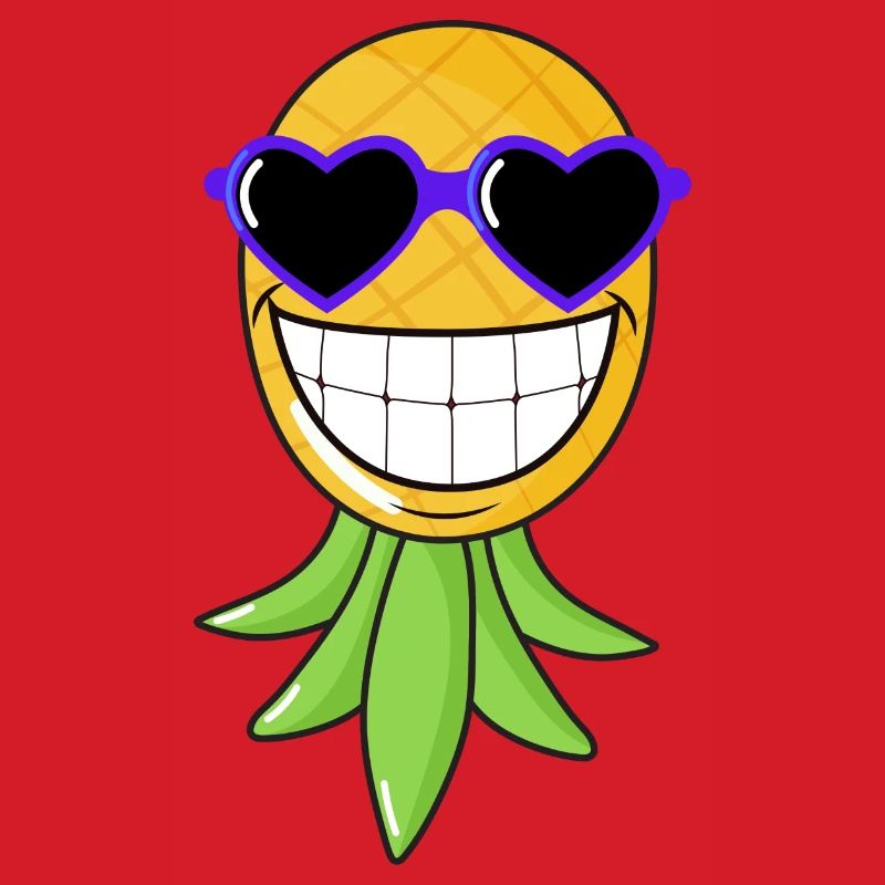 Swinger Ananas lachend