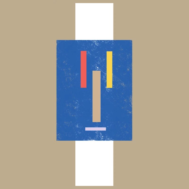 Abstraktes Gesicht auf Pullover