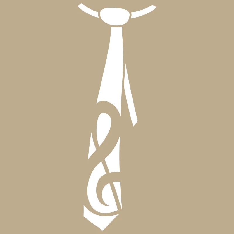 Clé de musique note cravate style occasion