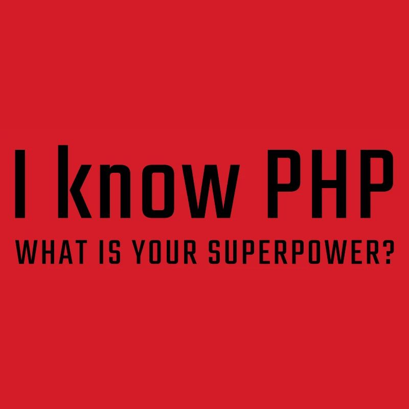 Je connais PHP