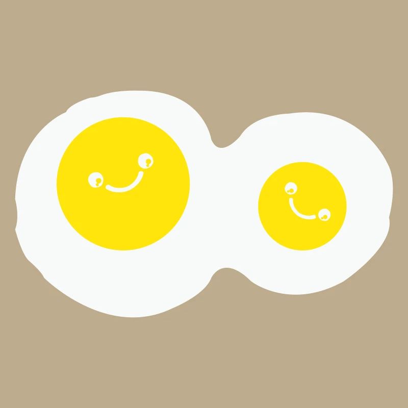 fried eggs smile