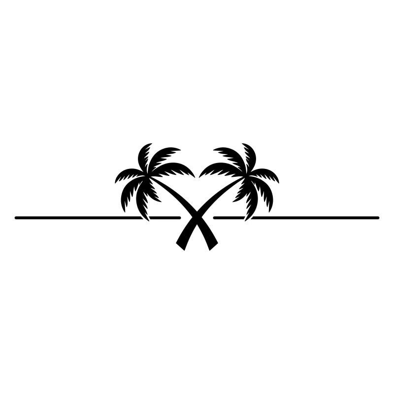 Palm Tree Symbol Island