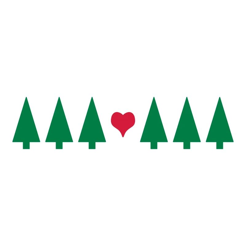 Weihnachtsbaum mit Herz