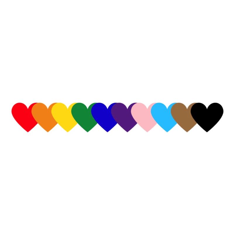 Regenbogen Herzen Pride