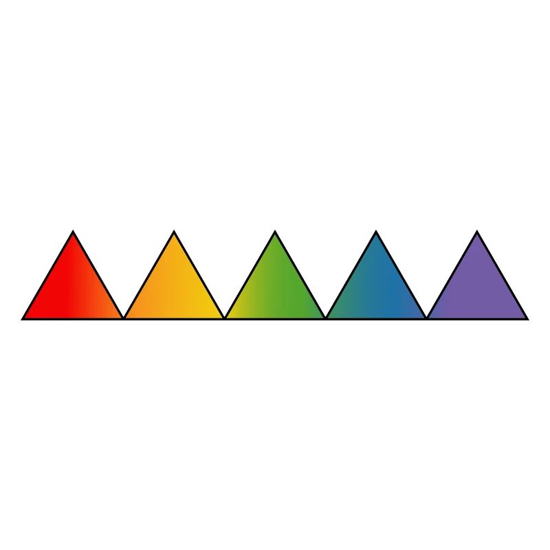 Regenbogen LGBTQ triangles