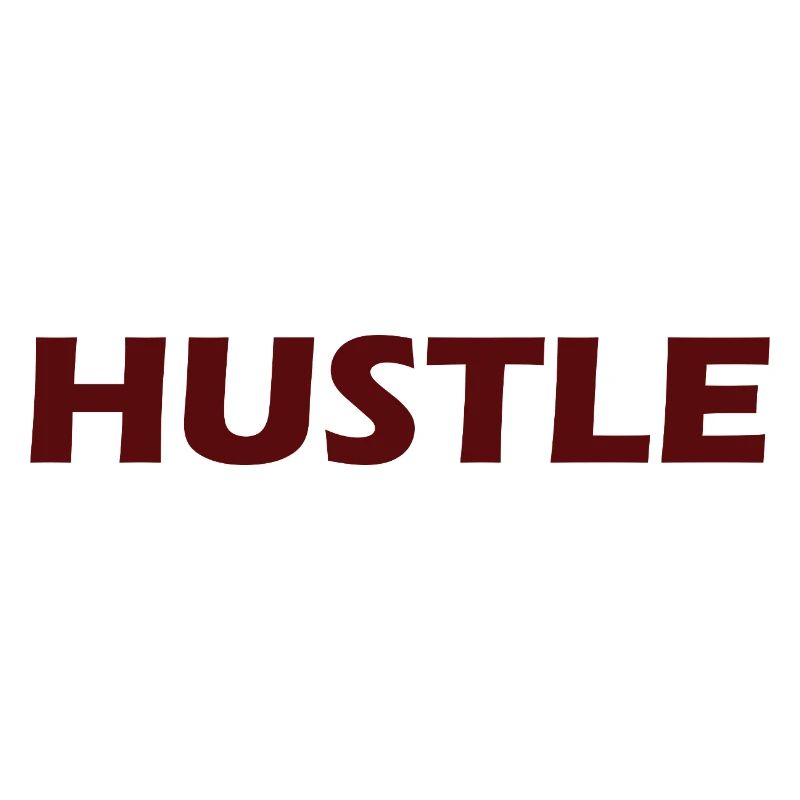 Conception typographique audacieuse Hustle