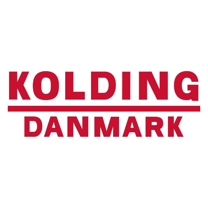 Kolding Dänemark Typografisches Emblem