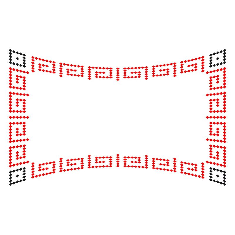 Rahmen Muster rot
