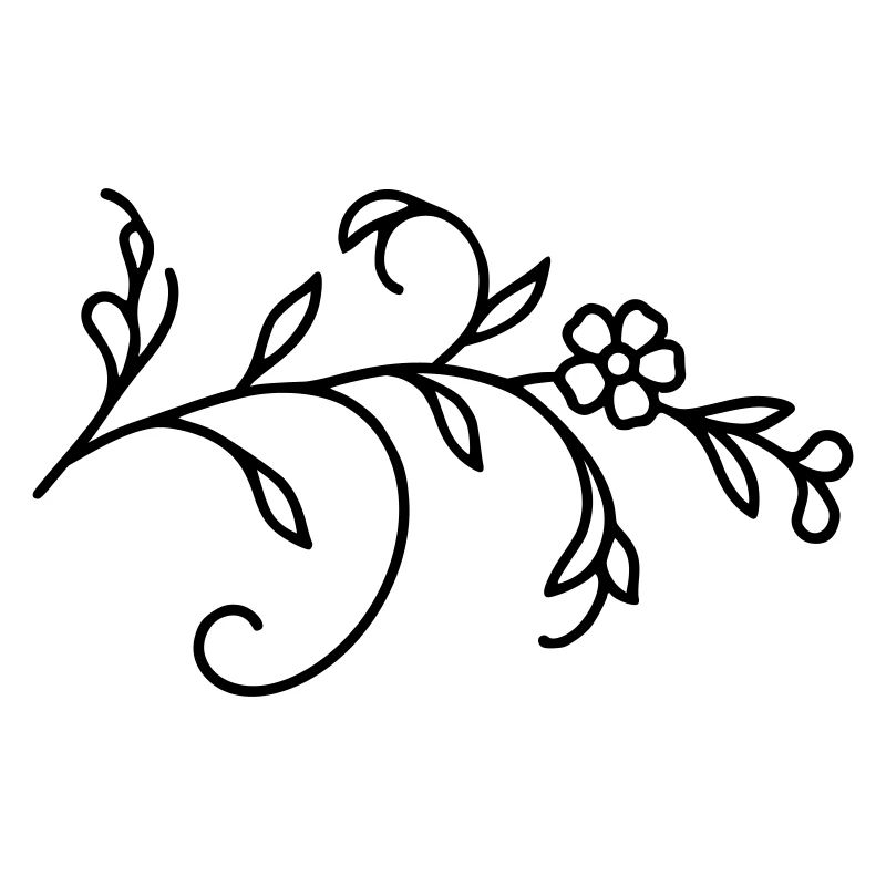 Blumenranke Blätter