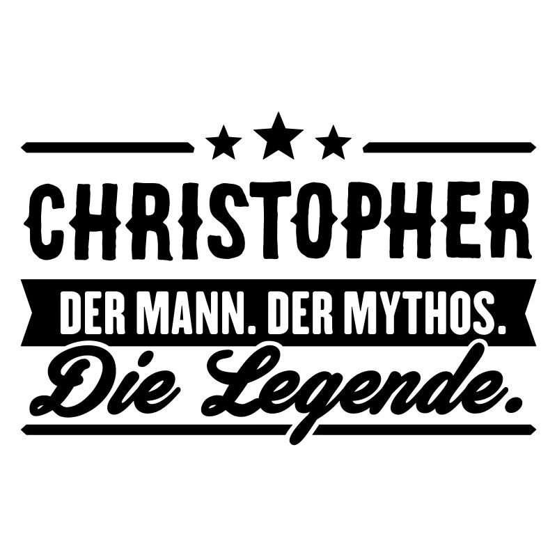 Mann Mythos Legende Christopher