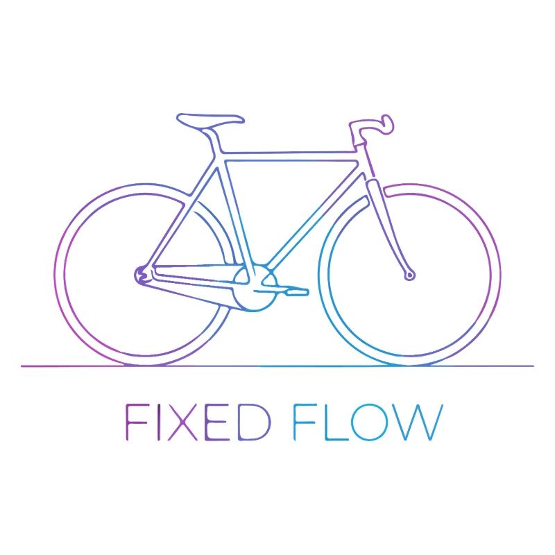 Fahrrad mit fester Strömung