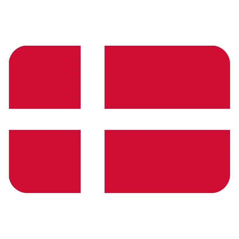 DENMARK FLAG round corner 400 dpi