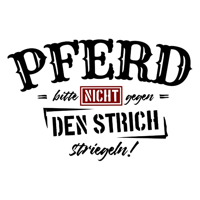 Pferd bitte nicht gegen den Strich striegeln