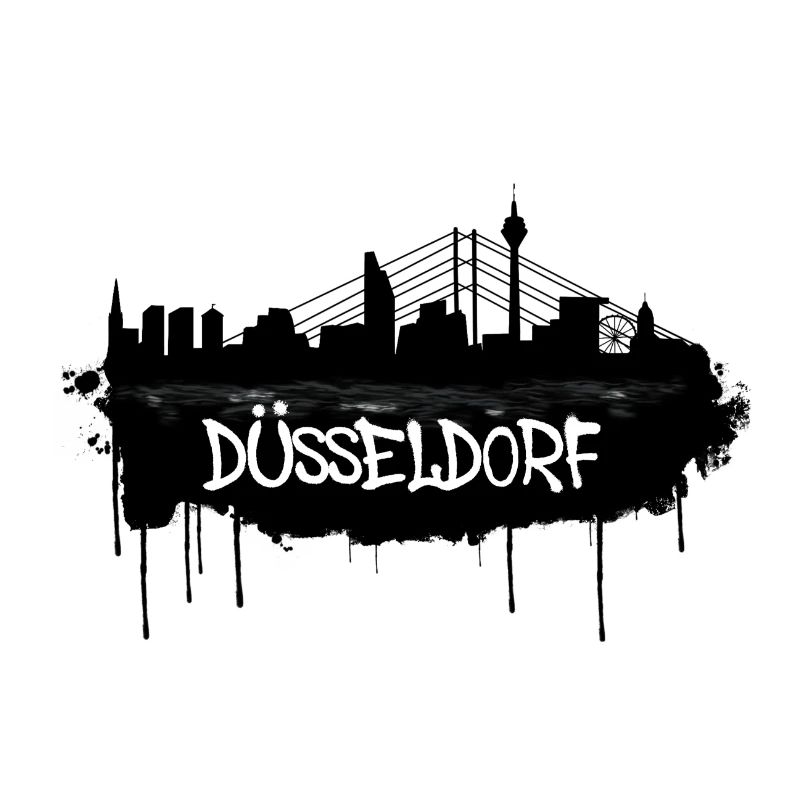 Düsseldorf Graffiti Skyline