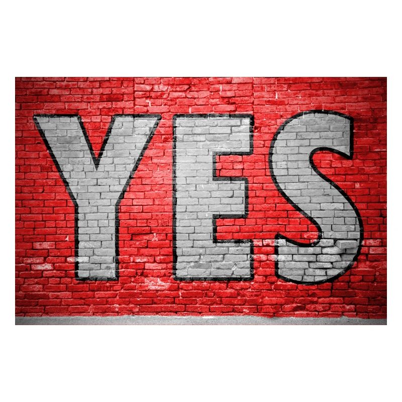 Yes Brick Wall Graffiti