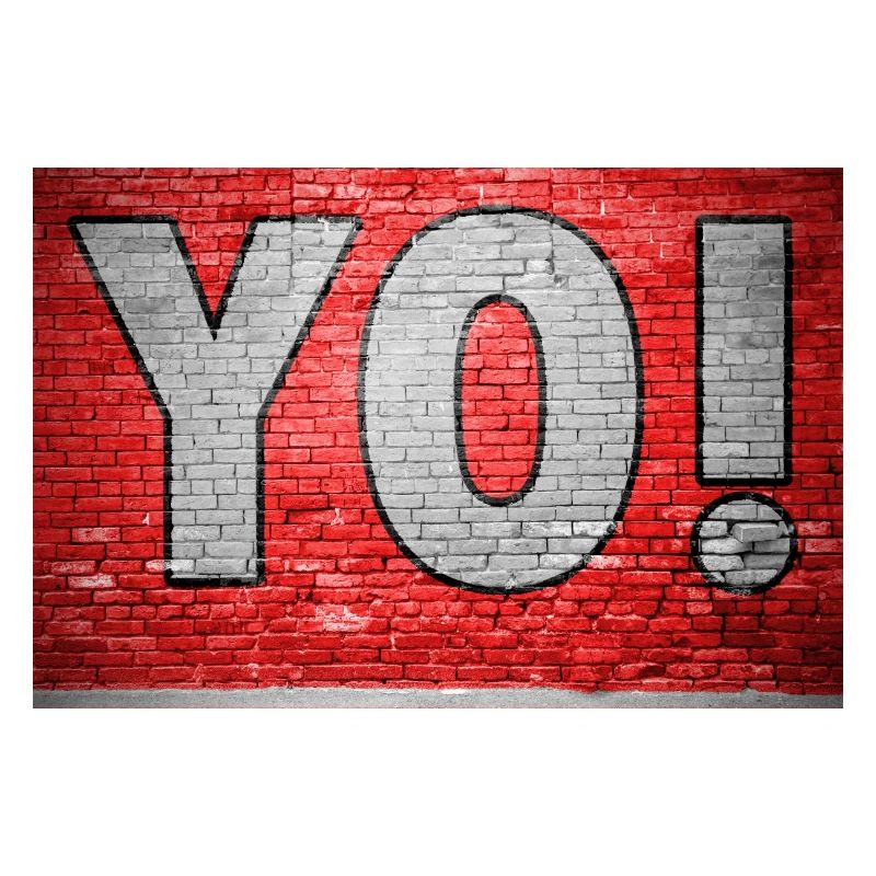 Yo! Brick Wall Graffiti