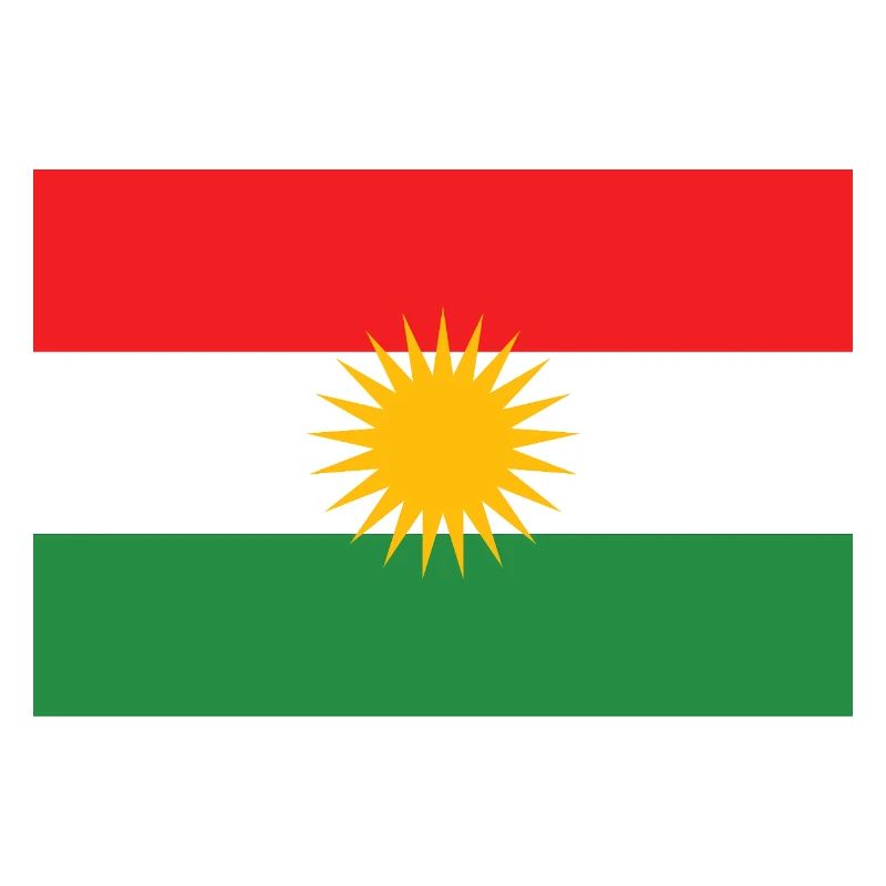 Drapeau du Kurdistan Étoile du Soleil