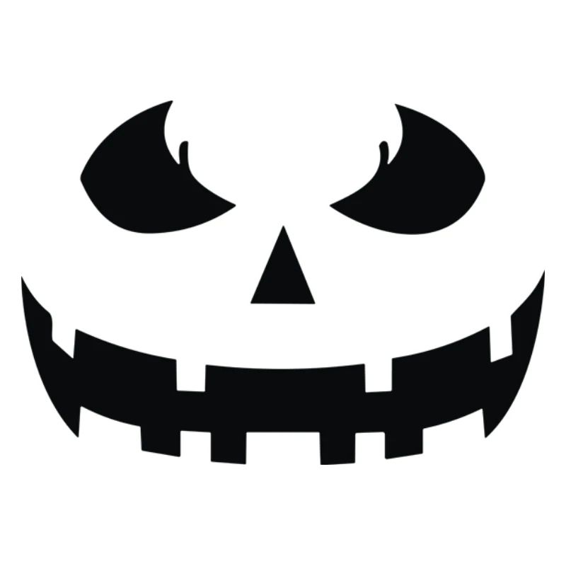 Spooky Pumpkin Silhouette Print
