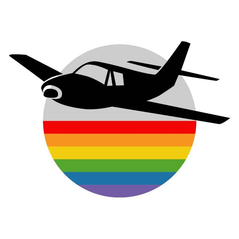 Rainbow Airplane