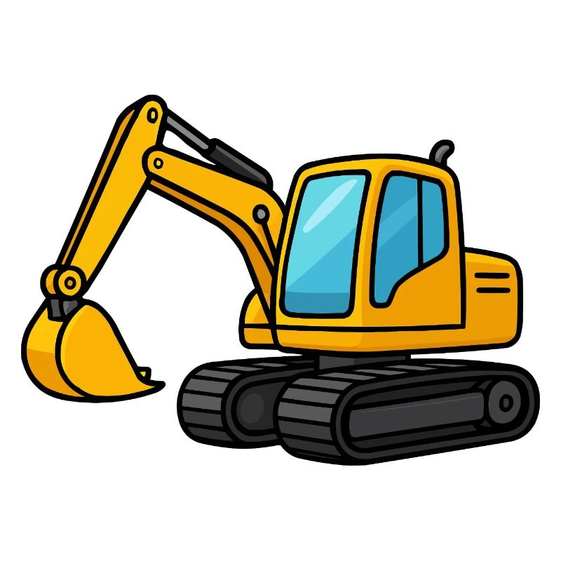 Miniaturbagger Illustration
