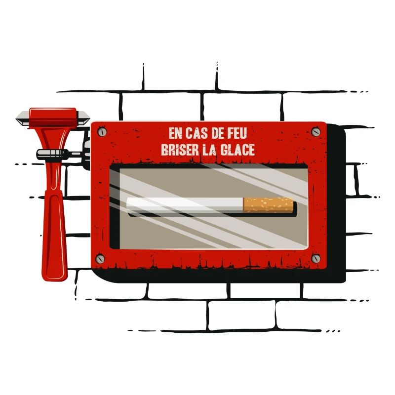 Emergency cigarette box