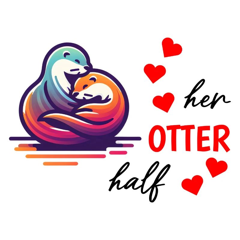 Otter half liebe geschenk